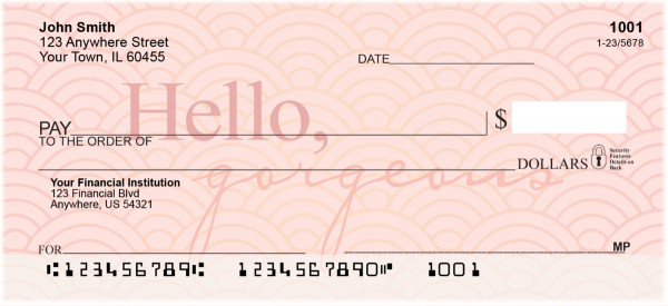 Hello, Gorgeous Personal Checks