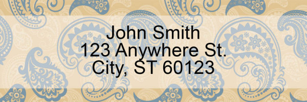 Paisley Paradise Address Labels
