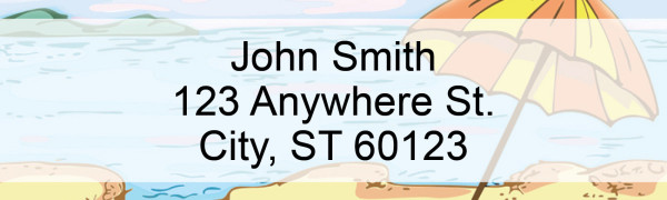 Just Beachy Address Labels