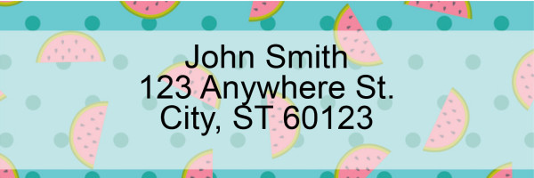 Fruity Patterns Address Labels