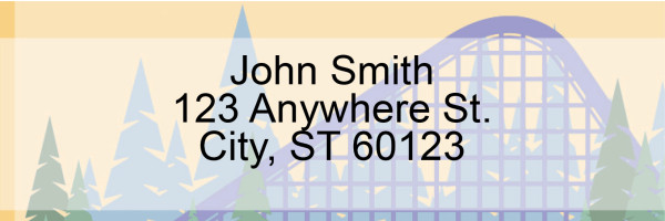Amusement Park Address Labels