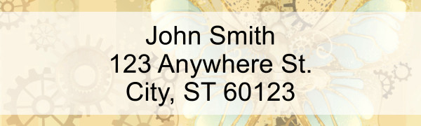 Steampunk Address Labels
