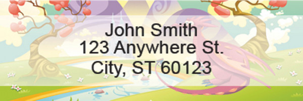 Mystical Kingdoms Rectangle Address Labels