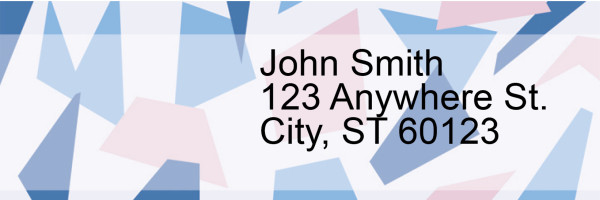 Geometric Pastels Address Labels