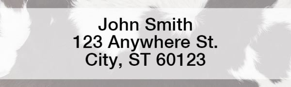 Classic Cowhide Address Labels