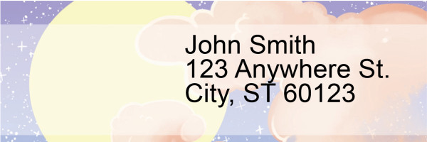 Celestial Clouds Address Labels