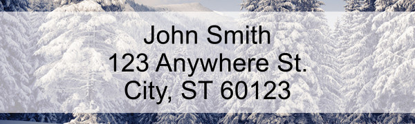 Snowy Woodland Address Labels