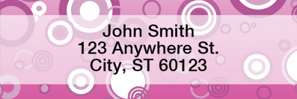 Circles Rectangle Address Labels