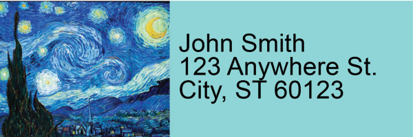 Van Gogh Address Labels