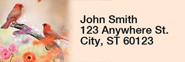 Tranquil Birds Rectangle Address Labels