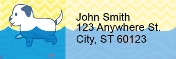 Dog Days of Summer Address Labels