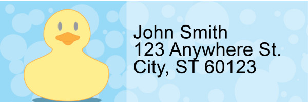 Rubber Duckies Address Labels