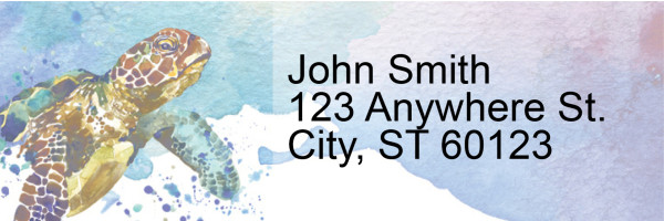 Elegant Sea Turtles Address Labels