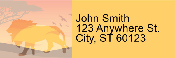 Safari Sunrise Address Labels