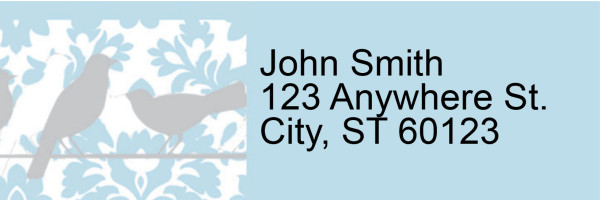 Baroque Birds Address Labels