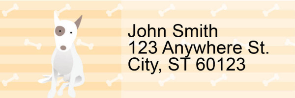 My Bull Terrier Loves Me Address Labels