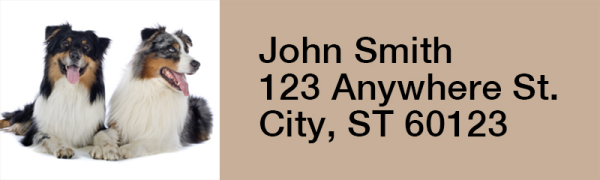 Australian Shepherd Rectangle Address Labels