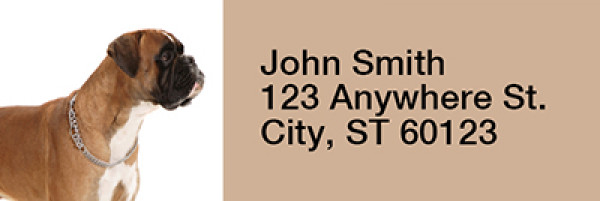 Boxer Rectangle Address Labels