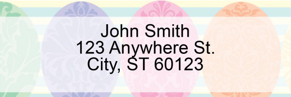 Easter Eggs Address Labels