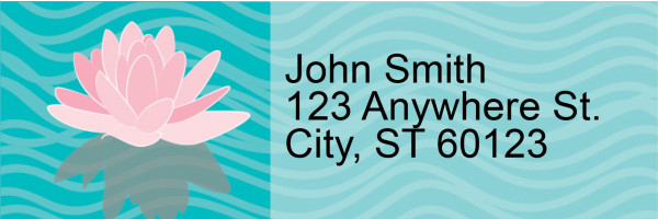 Water Lilies Address Labels