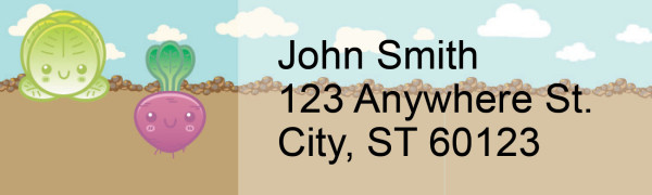 Healthy, Happy Friends Address Labels