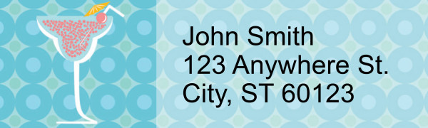 Cocktail Hour Address Labels