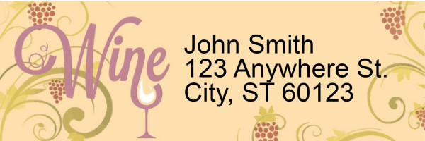 Wine N' Vine Address Labels