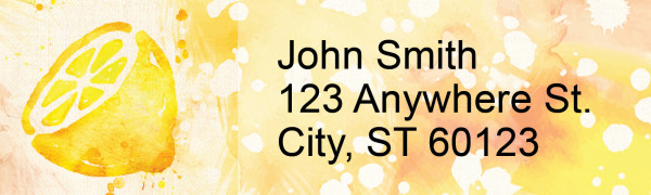 Watercolor Fruit Address Labels