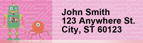 Robot Friends Address Labels