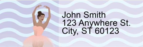 Ballet Dancer Address Labels