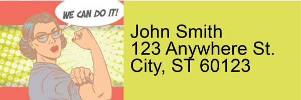 Girl Power Address Labels