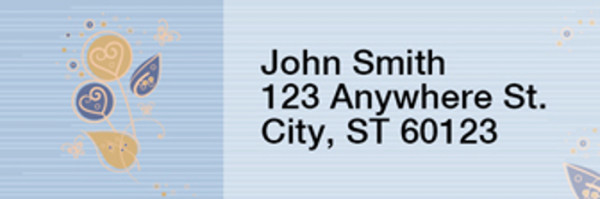 Pop of Flowers Address Labels