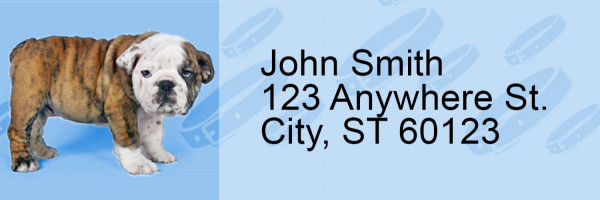 Bulldog Pups Keith Kimberlin Address Labels