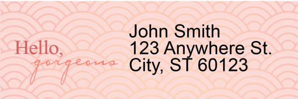 Hello, Gorgeous Narrow Address Labels
