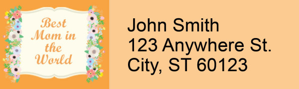 Mother's Day Narrow Address Labels