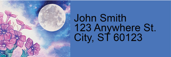 Celestial Moons Address Labels