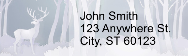 Silent Snowscapes Address Labels