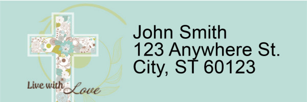 Live with Love Address Labels