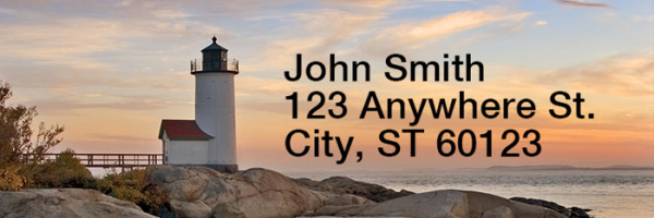 Lighthouses Scenic Views Rectangle Address Labels