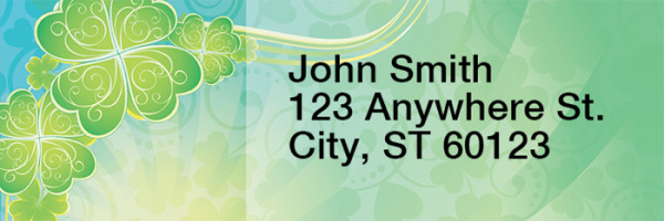 Shamrock Shuffle Narrow Address Labels