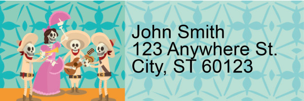 Dia de los Muertos Address Labels