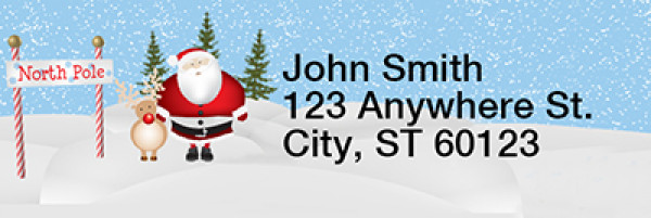 Up North Rectangle Address Labels