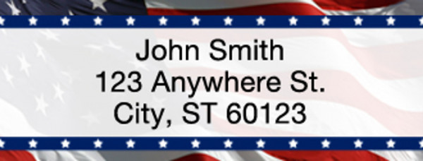 American Pride Narrow Address Labels