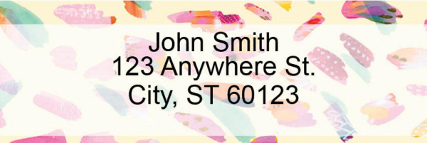 Abstract Feathers Address Labels by EttaVee