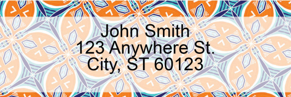 African Abstract Address Labels by EttaVee