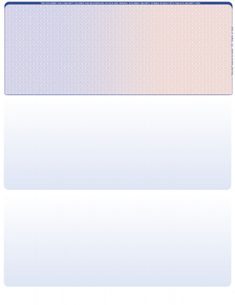 Blue Red Blank Top Laser Checks