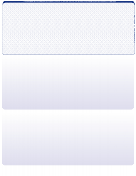 Blue Safety Blank Top Laser Checks