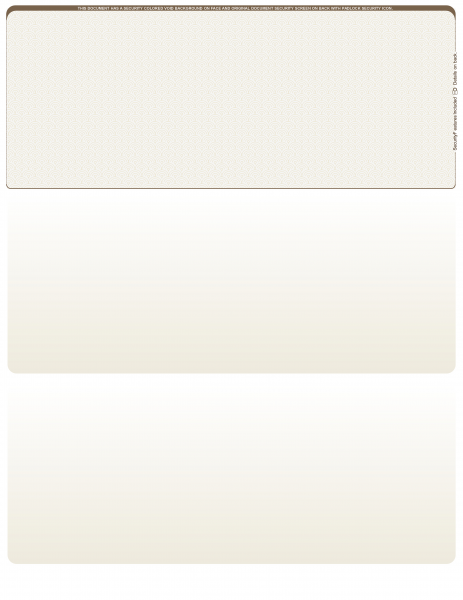 Tan Safety Blank Top Laser Checks