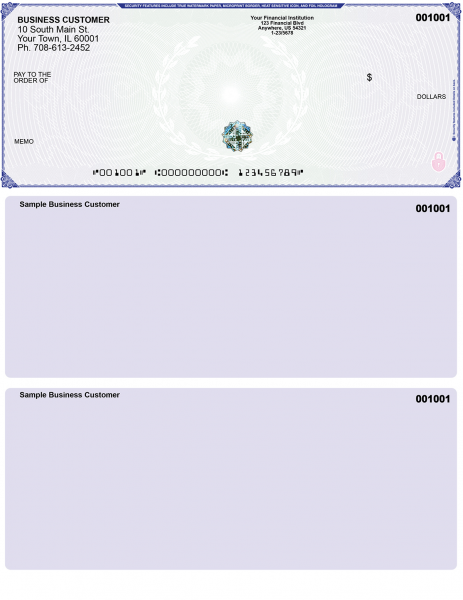 Blue Green Hologram Premium Top Laser Check