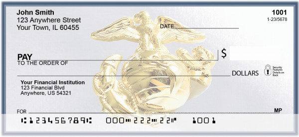 Marine Corps Emblem Personal Checks